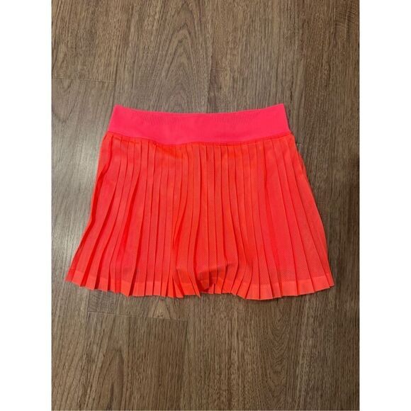 FP Movement Rally Ruffle Mini Skirt Tennis Golf  Skort Orange/Red size XS - Picture 4 of 4